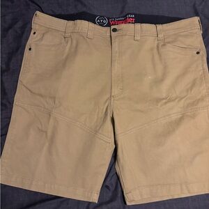 Wrangler Men's All-Terrain Tan Hybrid Shorts